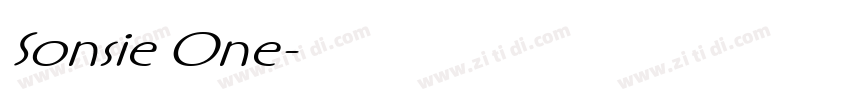 Sonsie One字体转换